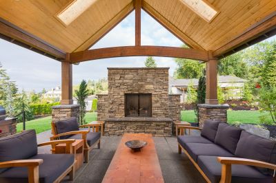 Outdoor Masonry Fireplaces